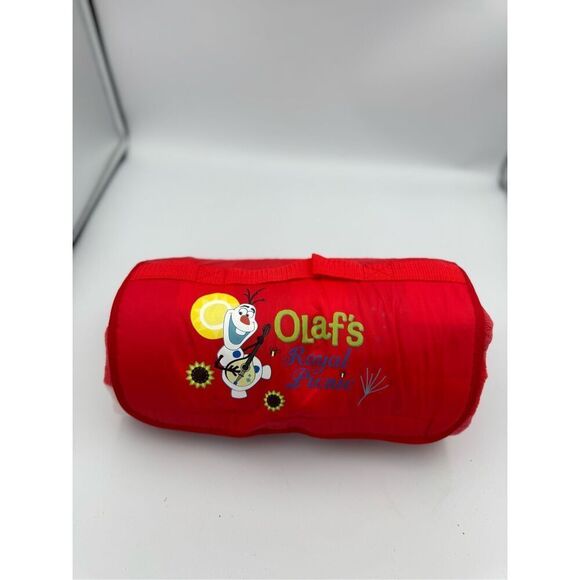 Disney Red White Plaid Cruiseline Olafs Royal Picnic Blanket OS - Picture 1 of 6